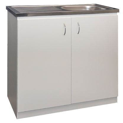 Denver Econo Single Sink Cabinet  900 White