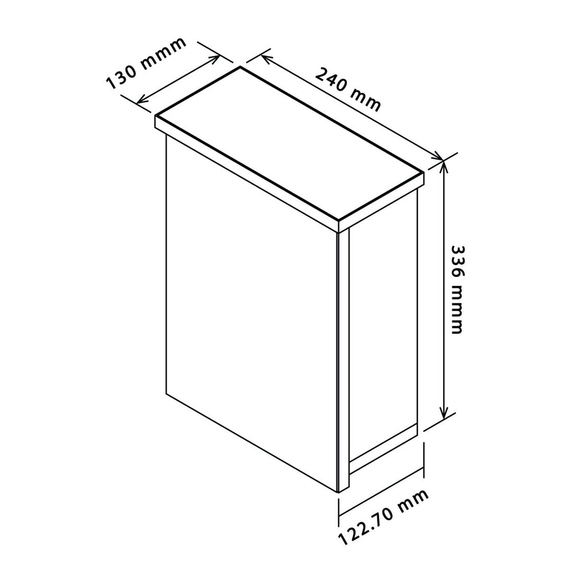 Denver Furniture | Bathroom Mirror Cabinet - Medicine Cabinet | White