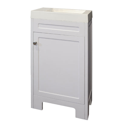 Denver  Contemporary Vanity Cabinet 450 1Door White