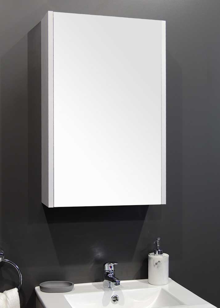 Denver Cabinet Athena Nalini 1 Door Mirror White