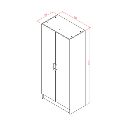 Denver Furniture | Wardrobe Cupboard | BIC Built in Cupboard | White