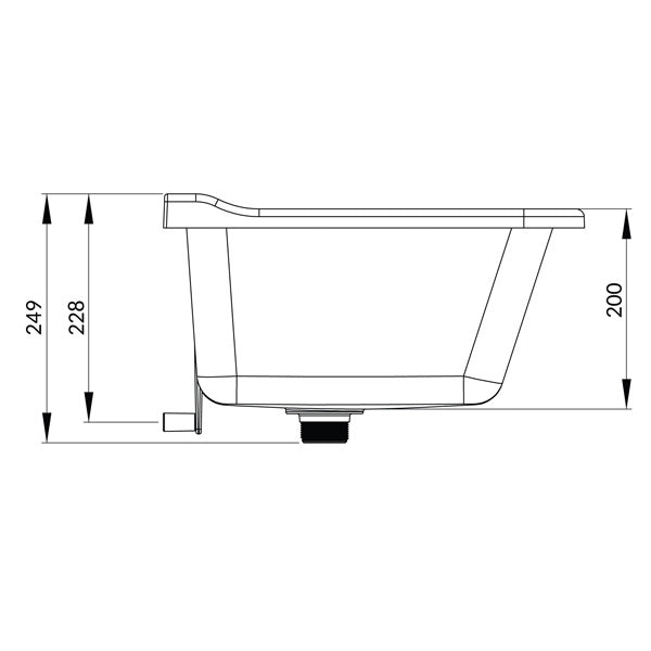 Contractors Wash Trough | Vandal Resistant | White