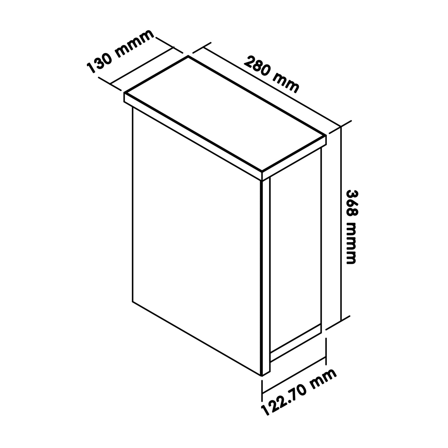 Denver Contractor Cabinet White (1 Door) With Shelf